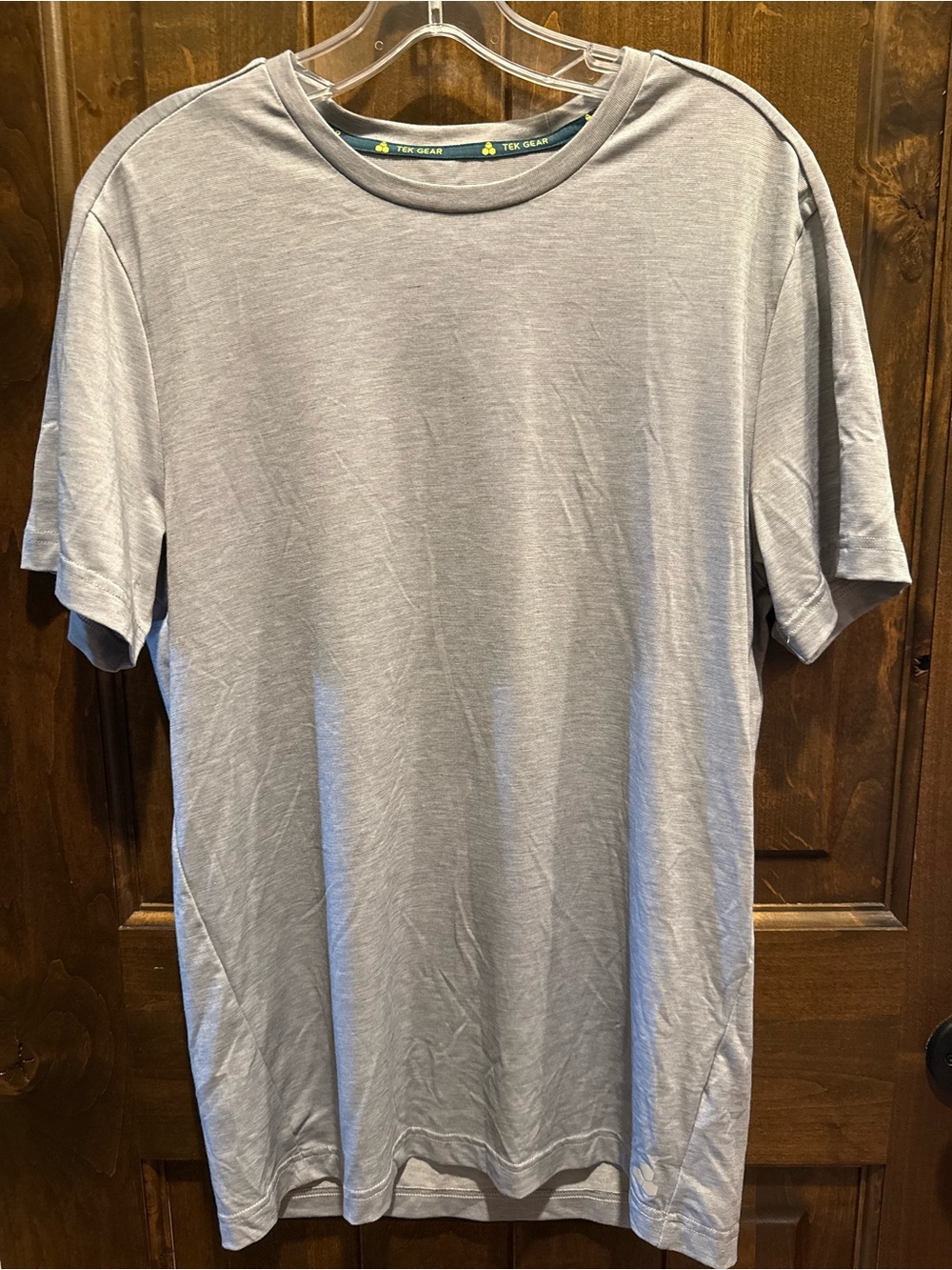 tek gear Light Gray Short Sleeve Crewneck T-Shirt